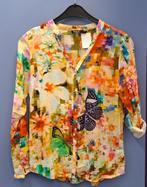 Desigual blouse zeer kleurrijk, kan ook 3/4 mouw mt S 48216, Overige kleuren, Verzenden, ., Zo goed als nieuw