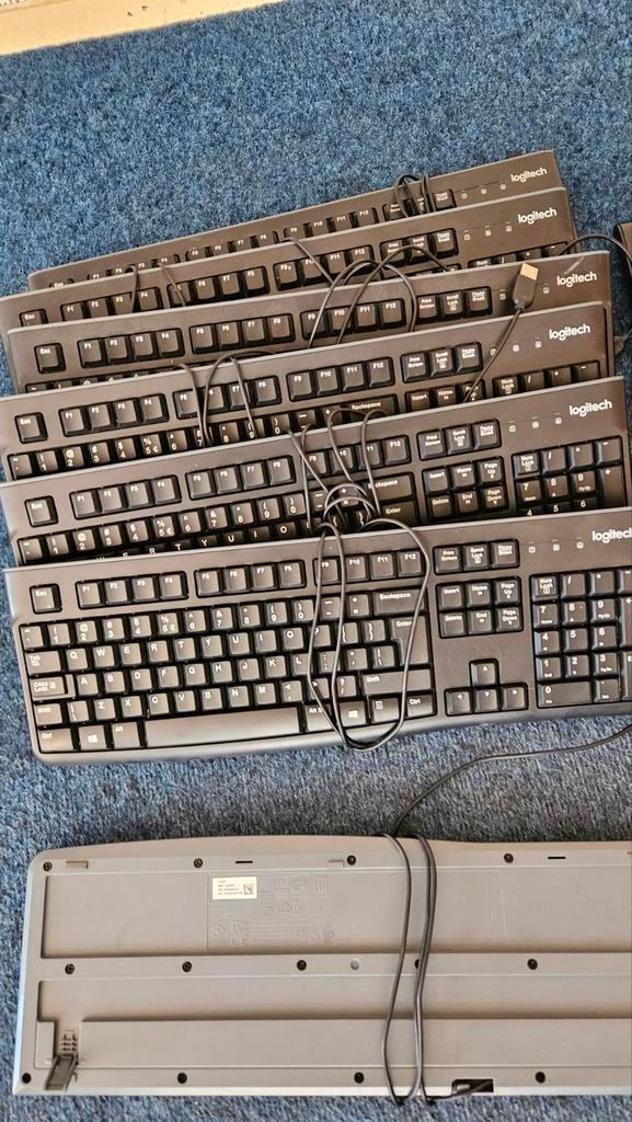 Partij Logitech Toetsenborden | 8x K120 + 2x K270 | Z.G.A.N., Computers en Software, Toetsenborden, Gebruikt, Qwerty, Bedraad