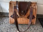 Brocante rieten koffertje / tas, Antiek en Kunst, Curiosa en Brocante, Ophalen