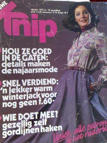 Knip zelfmaakmode Vintage oktober 1975 , o. a. poppenkleren beschikbaar voor biedingen