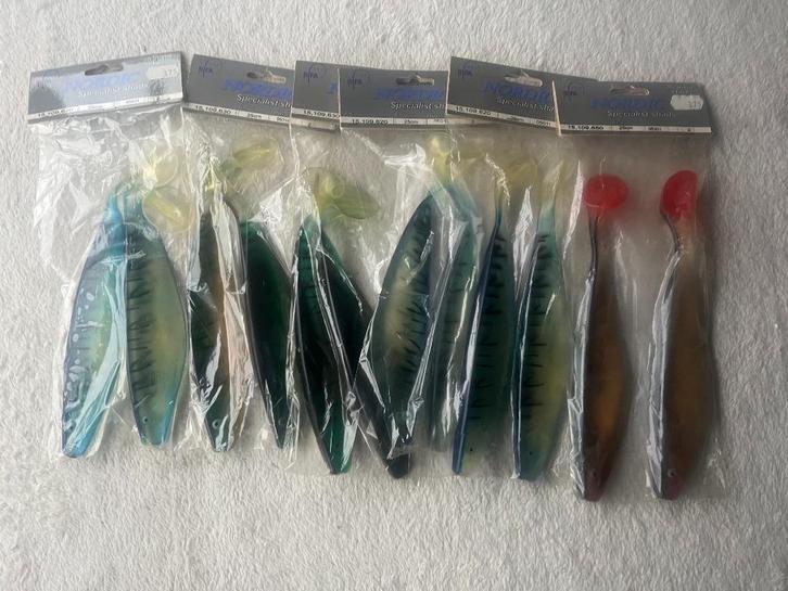 adv 356 / NIEUW mixset 6 pakjes x 2  grote shads, Watersport en Boten, Hengelsport | Roofvissen, Nieuw, Overige typen, Ophalen of Verzenden