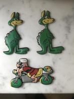 FLINSTONE  foam figuurtjes uit 1969., Ophalen of Verzenden, Zo goed als nieuw, Beeldje of Figuurtje