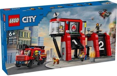 LEGO City Brandweerkazerne met Brandweerwagen - Nieuw!, Kinderen en Baby's, Speelgoed | Duplo en Lego, Nieuw, Lego, Complete set