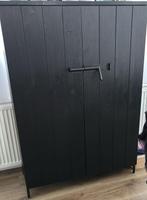 WOOOD Bruut Zwarte Wandkast - 100x140x41 cm, Ophalen, 100 tot 150 cm, Nieuw, 25 tot 50 cm
