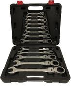 Steek- ringratel sleutel set 13dlg. Flexibele kop, Ophalen of Verzenden, -, -, -