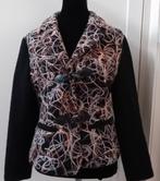 jasje,vestje,maat 44,Tence,colbert,zwart,print,feest,blazer, Verzenden, Zwart, Zo goed als nieuw, Jasje