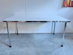 tafel GS686 Dutch Originals wit chromen poten 160 x 90 cm, Ophalen, -, -, Zo goed als nieuw
