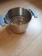 Snelkookpan/ stoompan diameter 20 cm, Gebruikt, Keramische plaat, Rvs, Ophalen