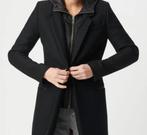 IKKS wollen mantel, Kleding | Dames, Jassen | Winter, Ophalen of Verzenden, Zo goed als nieuw, Zwart