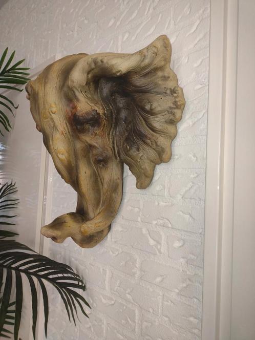 Olifanten kop, wanddeco, Huis en Inrichting, Woonaccessoires | Wanddecoraties, Zo goed als nieuw, Ophalen of Verzenden