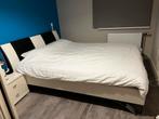 160x200 witte bed, Huis en Inrichting, Wit, Tweepersoons, Ophalen of Verzenden, Zo goed als nieuw