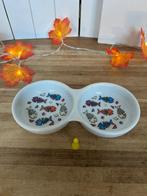 Aardewerk dubbele kom voor katten, Ophalen of Verzenden, Zo goed als nieuw