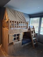 Steigerhouten stapelbed, Kinderen en Baby's, Kinderkamer | Stapelbedden en Hoogslapers, Ophalen, Zo goed als nieuw, Stapelbed