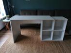Wit bureau, kan ook als hoekbureau in hele goede staat, Ophalen, 50 tot 100 cm, Zo goed als nieuw, Minder dan 100 cm