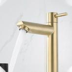 Wastafelkraan GOUD Zwart of RVS Fontein Toilet water kraan, Minder dan 50 cm, Nieuw, Ophalen of Verzenden, Minder dan 100 cm