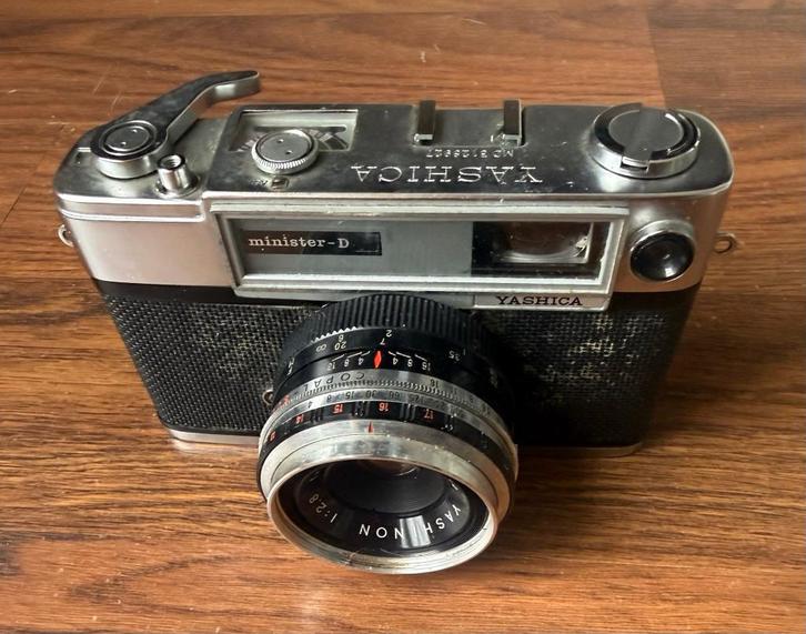 Yashica Minister-D vintage camera – retro analoog, Audio, Tv en Foto, Fotocamera's Analoog, Gebruikt, Compact, Overige Merken