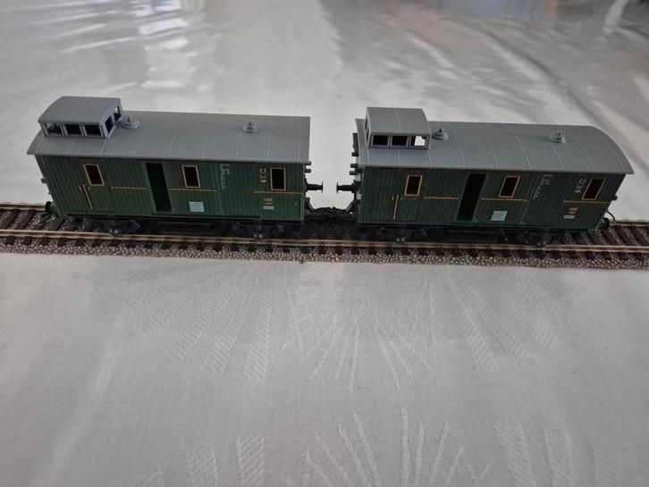 2 Fleischmann bagage wagons, Hobby en Vrije tijd, Modeltreinen | H0, Zo goed als nieuw, Wagon, Gelijkstroom, Fleischmann, Ophalen of Verzenden