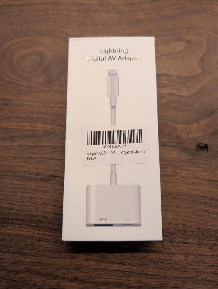 Nieuwe Lightning naar HDMI Adapter, Audio, Tv en Foto, Audiokabels en Televisiekabels, Nieuw, HDMI-kabel, Minder dan 2 meter, Ophalen of Verzenden