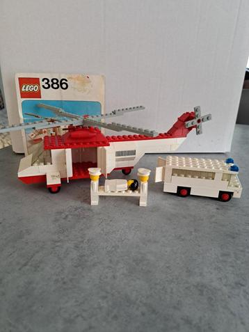 Lego 386 Helikopter met Ambulance - Vintage 1978 beschikbaar voor biedingen