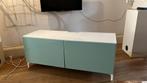 Ikea TV/Keukenkastje met Glasplaat, Ophalen, Overige materialen, Gebruikt, 100 tot 150 cm
