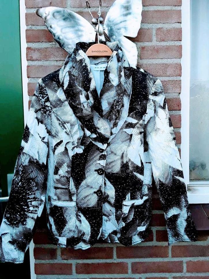 Luxe elegante blazer van BRISE DE MER ,M zwart-wit, Kleding | Dames, Jasjes, Kostuums en Pakken, Zo goed als nieuw, Jasje, Maat 38/40 (M)