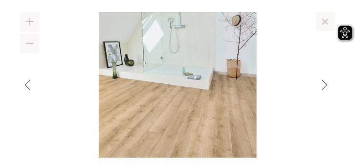 Eiken Pure Licht Houtstructuur 4-Zijdige V-Voeg, Huis en Inrichting, Stoffering | Vloerbedekking, Nieuw, Laminaat, Bruin, 25 tot 50 m²