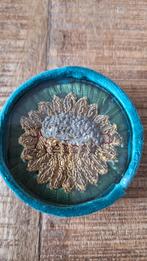 Oude ronde lijstje met afb. Lam gods, Ophalen of Verzenden