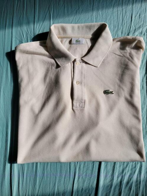 Super mooie, originele, crème Lacoste polo, XXXL, Fr.8, Kleding | Heren, Polo's, Zo goed als nieuw, Overige maten, Ophalen of Verzenden