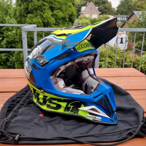 Just1 J12 Dominator maat S, Motoren, Kleding | Motorhelmen, Dames, Heren, Kinderen, Offroadhelm, S, Overige merken, Tweedehands