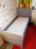 Grijs junior bed, Kinderen en Baby's, Kinderkamer | Bedden, Ophalen, Gebruikt, 70 tot 85 cm, 140 tot 160 cm