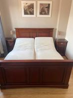 Bed + 2 nachtkastjes + commode, Ophalen, Zo goed als nieuw, Tweepersoons