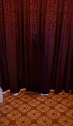 Rode Gordijnen met Patroon, Huis en Inrichting, Rood, 200 cm of meer, Ophalen of Verzenden, Zo goed als nieuw