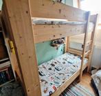Houten Stapelbed 70x160 met natuurlijke matrassen, Ophalen of Verzenden, Gebruikt, Stapelbed