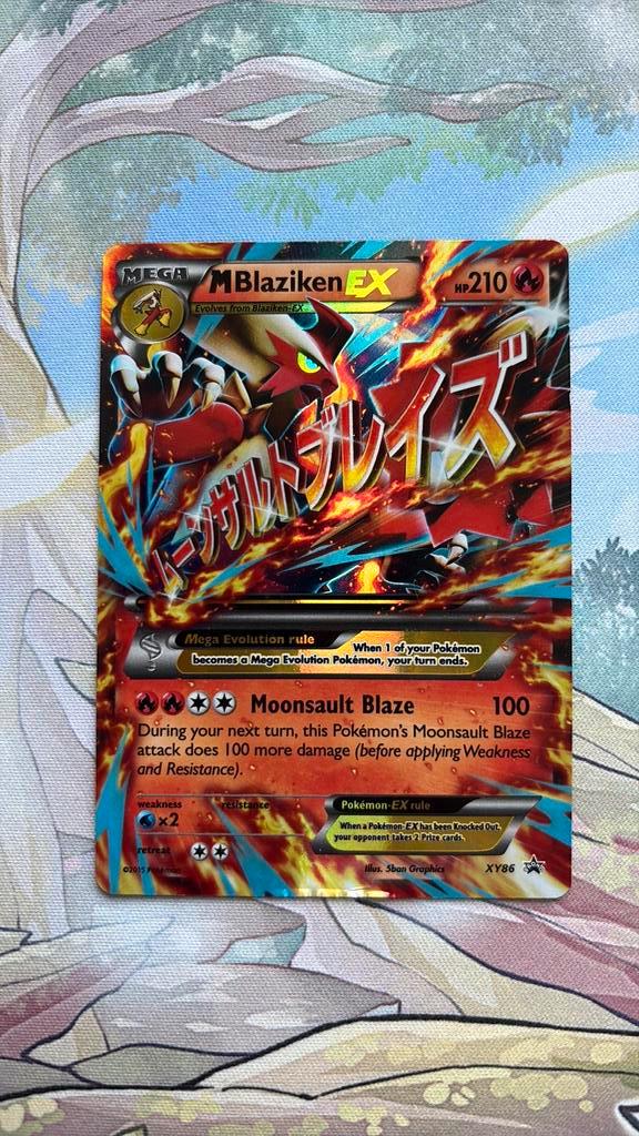 MBlaziken EX Mega Blaziken XY86 Promo pokemon kaart LP 2015, Hobby en Vrije tijd, Verzamelkaartspellen | Pokémon, Losse kaart