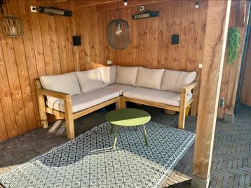 Prachtige teak houten lounge set! 