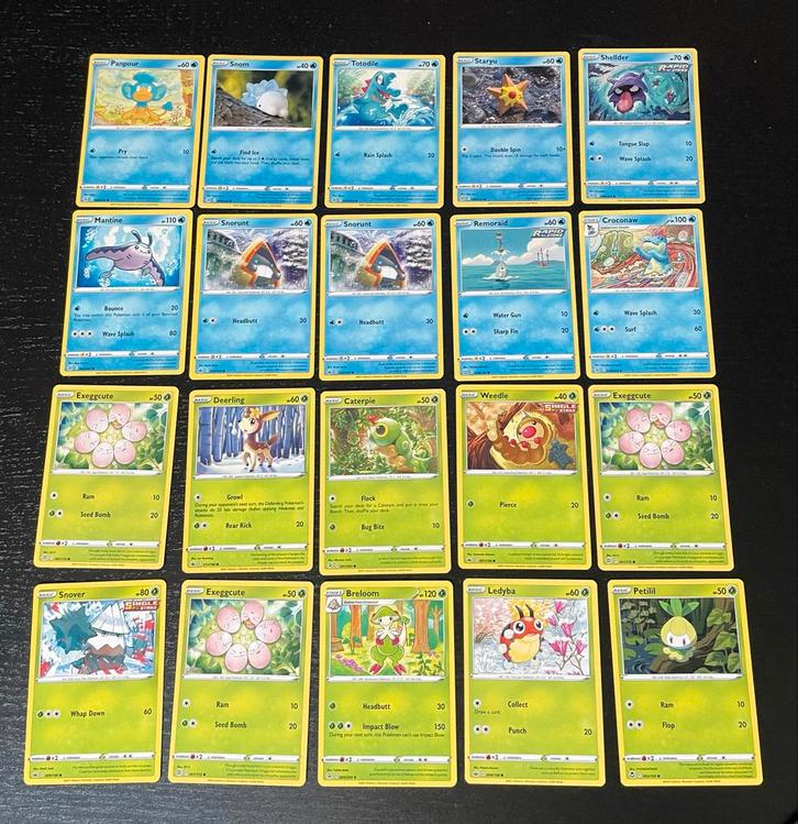 20 Pokémon Kaarten, Hobby en Vrije tijd, Verzamelkaartspellen | Pokémon, Zo goed als nieuw, Meerdere kaarten, Ophalen of Verzenden