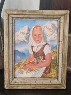 Vintage kunstdruk - Hedwig von Schlieben in oude lijst, Ophalen