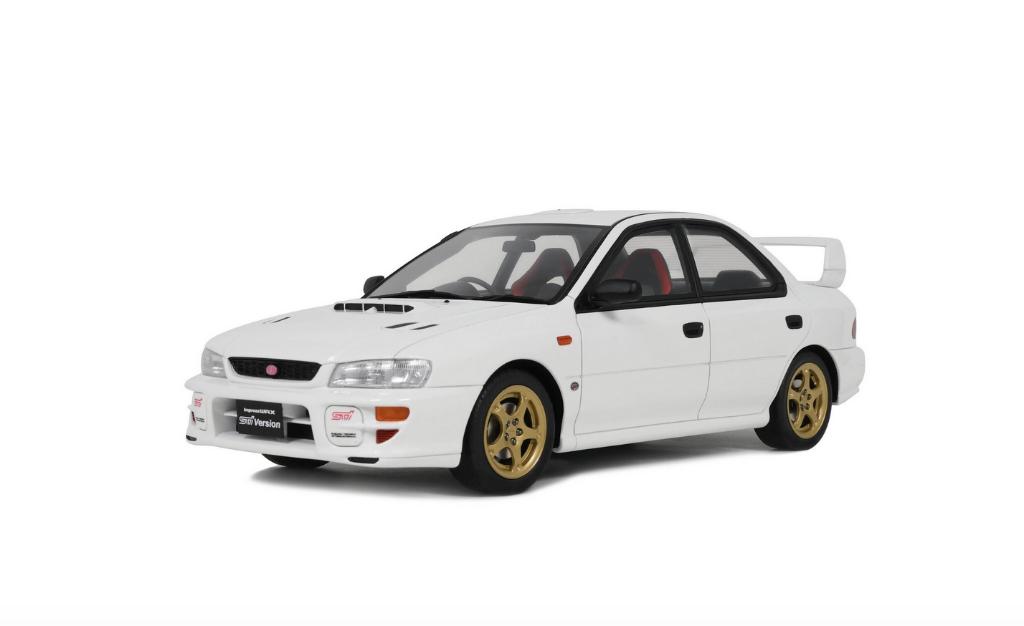 SUBARU IMPREZA WRX TYPE RA STI WIT 2000 1/18 OTTO OT490, Hobby en Vrije tijd, Modelauto's | 1:18, Verzenden, Nieuw, Auto, OttOMobile