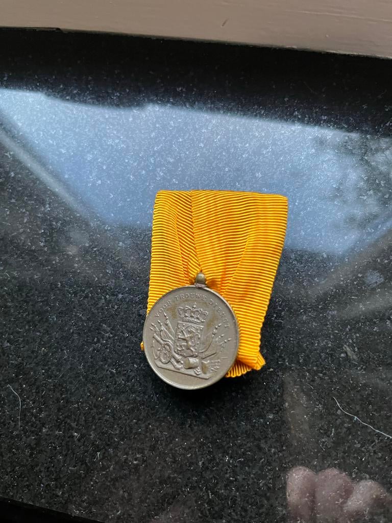 Onderscheiding 12 jaar trouwe dienst Land-/Luchtmacht Julian, Ophalen of Verzenden, Landmacht, Nederland, Lintje, Medaille of Wings