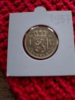 1 gulden 1957, Postzegels en Munten, Munten | Nederland, Ophalen of Verzenden, Koningin Juliana, 1 gulden, Losse munt