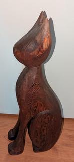 Grote Houten Kat - 70 cm, Ophalen of Verzenden
