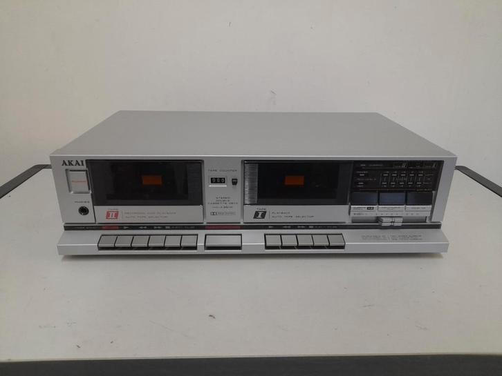 Akai stereo double cassette deck HX-A351W, Audio, Tv en Foto, Cassettedecks, Dubbel, Akai, Tape counter, Ophalen of Verzenden