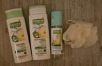 Alterra showergel, bodylotion, deo en pufje., Ophalen of Verzenden, Nieuw, Bad & Douche