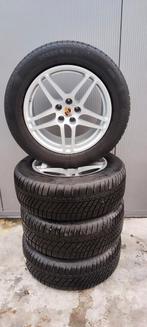 Porsche macan winterset breedset Continental, 18 inch, Gebruikt, 255 mm, Banden en Velgen