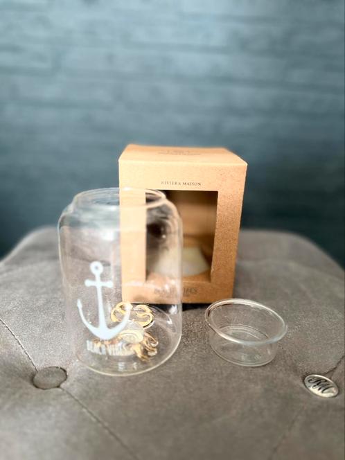 Riviera Maison Beach Vibes Fillable Votive, Huis en Inrichting, Woonaccessoires | Stolpen, Nieuw, Ophalen of Verzenden