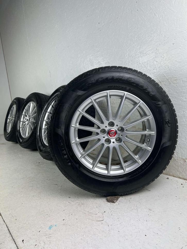 Originele Jaguar E-pace I-pace velgen 18” winterset 5x108, Auto-onderdelen, Banden en Velgen, Banden en Velgen, Winterbanden, 18 inch