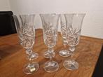 6 stuks vintage champagne glazen bohemia kristal in doos, Antiek en Kunst, Antiek | Glas en Kristal, Ophalen of Verzenden