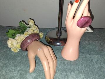 Manouk - armband, ring snakeprint beschikbaar voor biedingen