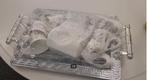 Koffieset met dienblad - kahve seti Nieuw 6 kopjes 13 delig, Ophalen of Verzenden, Nieuw, Rond, Hout