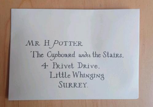 Toelatingsbrief van Zwijnstein - Hogwarts Harry Potter, Verzamelen, Harry Potter, Nieuw, Replica, Ophalen of Verzenden